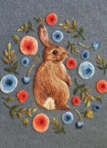 Karnet kwadrat z kopertą Little Rabbit