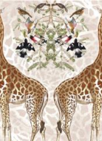 Karnet kwadrat z kopertą Giraffe