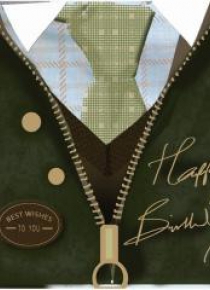 Karnet kwadrat z kopertą Urodziny Birthday Wax Jac