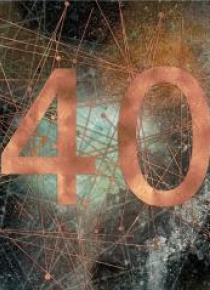 Karnet kwadrat z kopertą Urodziny 40