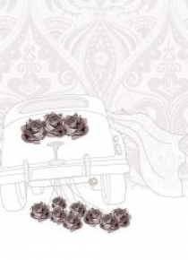 Karnet Swarovski kwadrat CL0115 Ślub samochód