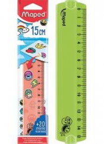 Linijka Stick'art 15cm + naklejki MAPED