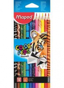 Kredki Colorpeps Animals 12 kolorów MAPED