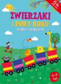 Zgaduj i naklejaj - Zwierzaki i Pory roku 4-5 lat