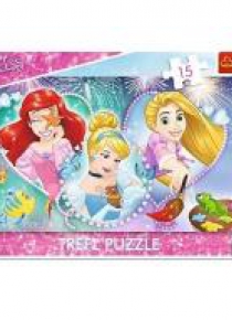Puzzle ramkowe 15 Uśmiechnięte księżniczki TREFL