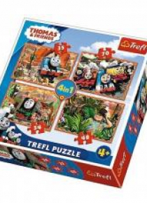 Puzzle 4w1 Podróże po świecie TREFL