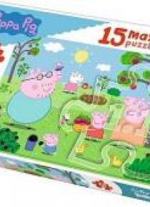 Puzzle 15 maxi Peppa w ogrodzie TREFL