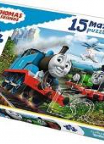 Puzzle 15 maxi Pędzące lokomotywy TREFL