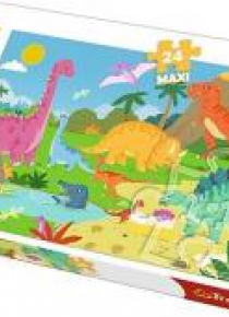 Puzzle 24 maxi W świecie dinozaurów TREFL
