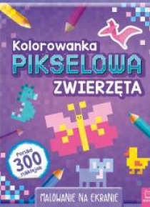 Kolorowanka pikselowa z naklejkami. Zwierzęta