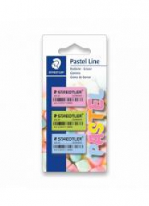 Gumka 3 sztuki pastelowa STAEDTLER