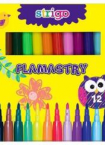 Flamastry 12 kolorów STRIGO