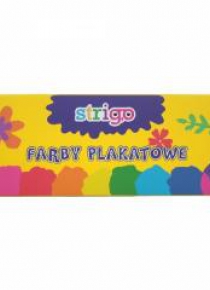 Farby plakatowe 12 kolorów STRIGO