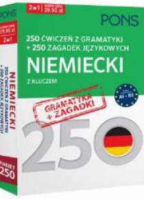 250 ćwiczeń/250 zagadek gramatyka. Niemiecki 2w1