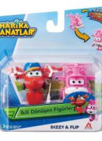 Super Wings 2-pak figurek transf. Dizzy & Flip