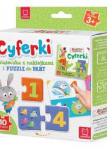 Cyferki. Książeczka + puzzle do pary
