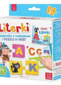 Literki. Książeczka + puzzle do pary