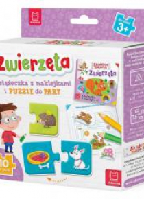 Zwierzęta. Książeczka + puzzle do pary