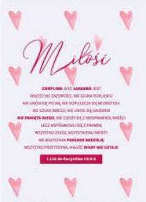 Kartka - Miłość cierpliwa jest