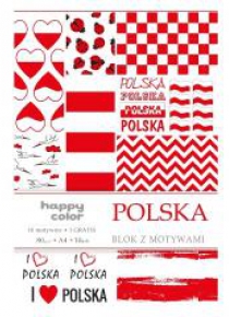 Blok A4/10 z motywami Polska 80g HAPPY COLOR