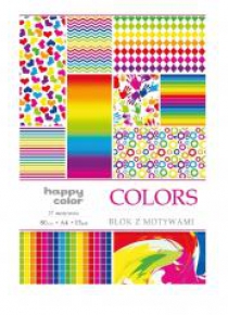 Blok A4/10 z motywami Colors 80g HAPPY COLOR