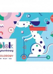 Blok rysunkowy kolor A4/15K HAPPY COLOR