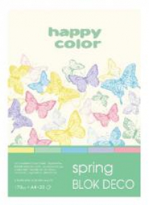 Blok A5/20K Deco Spring 170g HAPPY COLOR