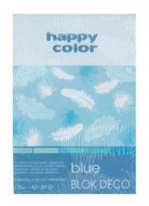 Blok A5/20K Deco Blue 170g HAPPY COLOR