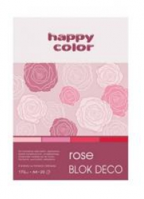 Blok A5/20K Deco Rose 170g HAPPY COLOR