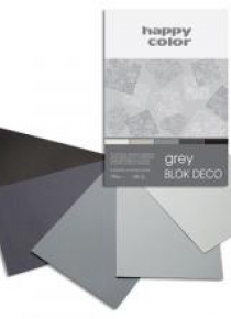 Blok A5/20K Deco Grey 170g HAPPY COLOR