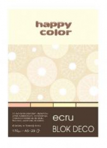 Blok A5/20K Deco Ecru 170g HAPPY COLOR