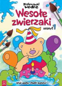 Malowanki wodne. Wesołe zwierzaki z. 1