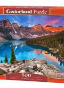 Puzzle 500 Sunrise at Moraine Lake, Canada CASTOR