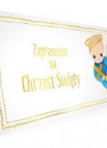 Zaproszenie - Chrzest chłopiec (5szt.)