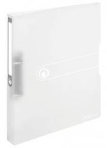 Segregator A4 PP 2R 1,6cm biały transparentny Easy