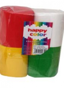 Bibuła marszczona 5x10cm wstążka mix HAPPY COLOR