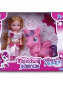 Lalka Natalia z jednorożcem