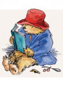 Karnet kwadrat z kopertą Paddington Reading