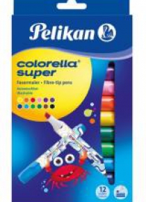 Flamastry Colorella Super 12 kolorów