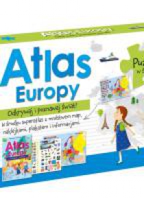 Pakiet: Atlas Europy/Plakat z mapą/ Puzzle
