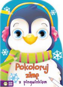Pokoloruj zimę z pingwinkiem