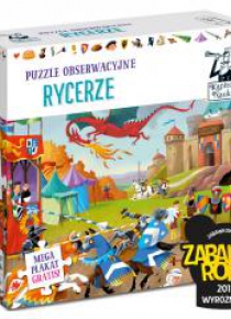 Kapitan Nauka. Puzzle obserwacyjne. Rycerze 6+