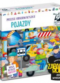 Kapitan Nauka. Puzzle obserwacyjne. Pojazdy 6+