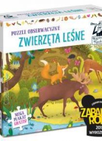 Kapitan Nauka. Puzzle obserwacyjne.Zwierzęta leśne