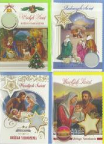 Karnet B6 BN z elem. i opłatk. Religia (10sz) MIX