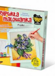 Wypukła Malowanka Kwiaty - Fiołki