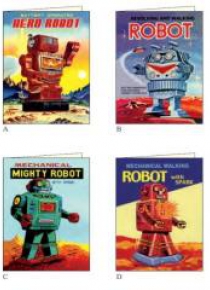 Karnet z kopertą AGR 057 Roboty 11,5x17cm ROSSI