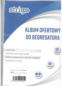 Album ofertowy A4 20 koszulek STRIGO