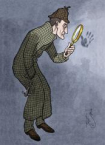 Karnet B6 z kopertą Sherlock Holmes