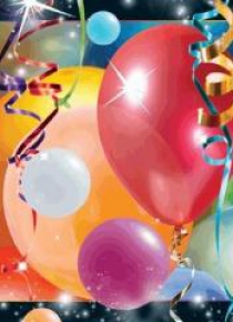 Pocztówka 3D Balony